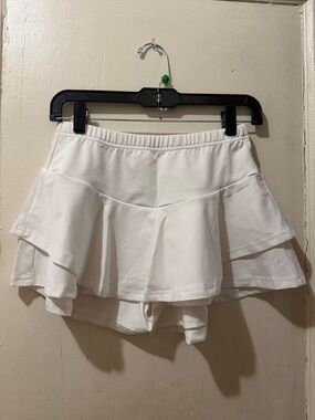 Women's White Tennis Skort Shorts